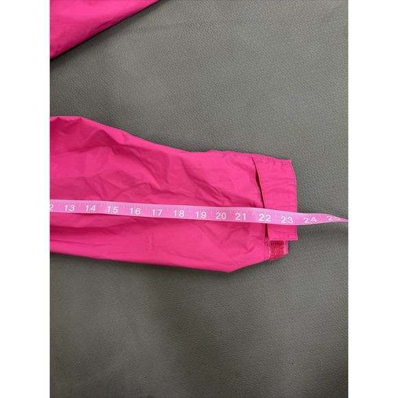 Girls The North Face Pink Grey Hooded HyVent Raincoat Windbreaker Child LG 14/16 - Picture 12 of 12